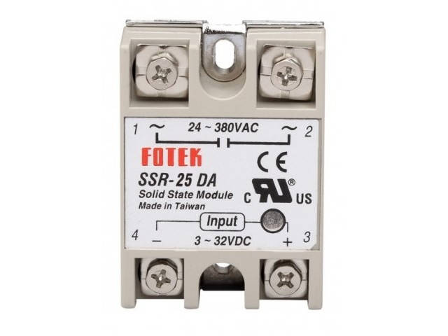 

Реле твердотельное SSR-25DA, 1ф 25А, пит. 3-32 VDC