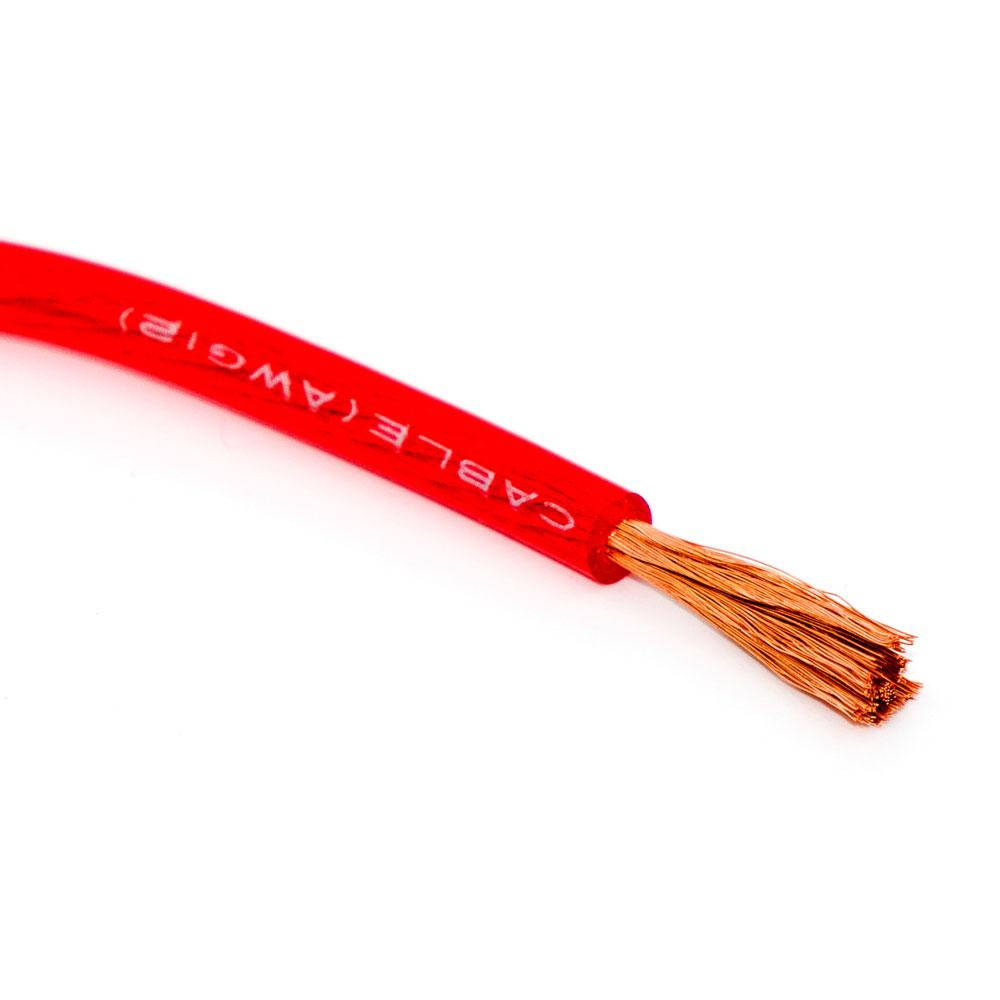 

Кабель силовой автомобильный, 1 жила 12AWG (1Cx3.0мм2), медь, прозрачно-красный, 1м