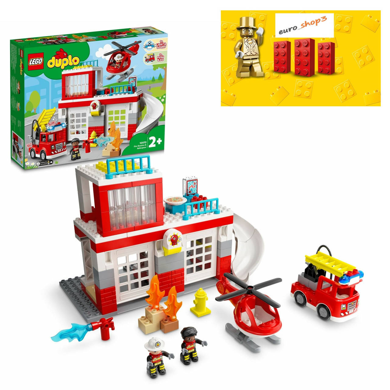 

LEGO Duplo Пожарная часть и вертолет 10970