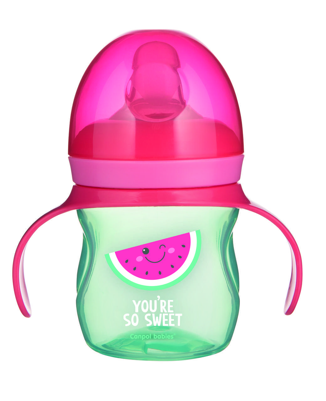 

Canpol babies Поильник с силиконовым носиком 150 мл SO COOL - розовый