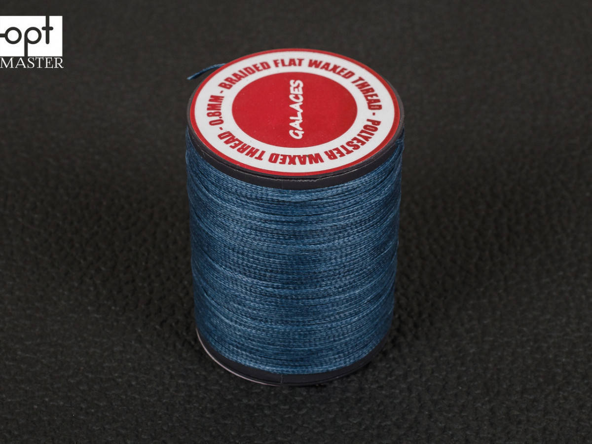 

Galaces 0.80мм морская волна (S038) плоский шнур вощёный по коже