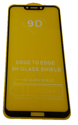 

Защитное стекло дисплея для Huawei Honor Play (закаленное стекло) 9D, черное, Черный