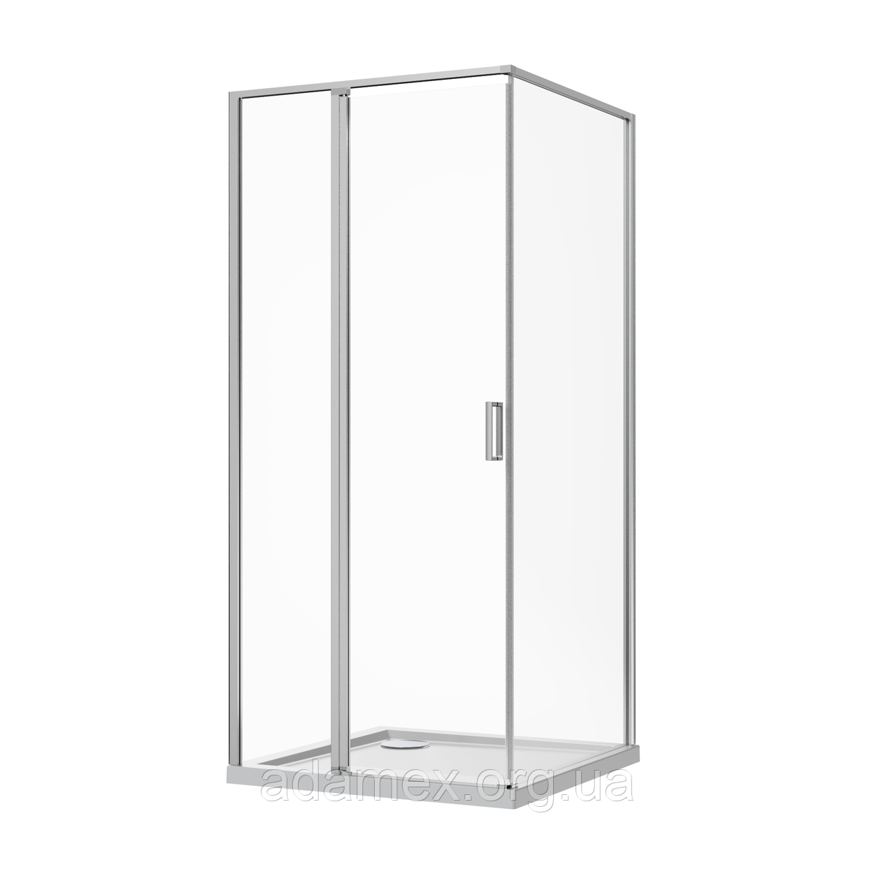 Скляна душова кабіна AVKO Glass  RDR13B, 90х90х190 Chrome