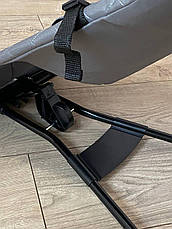 Дитячий шезлонг (крісло-гойдалка) сірий, фото 3