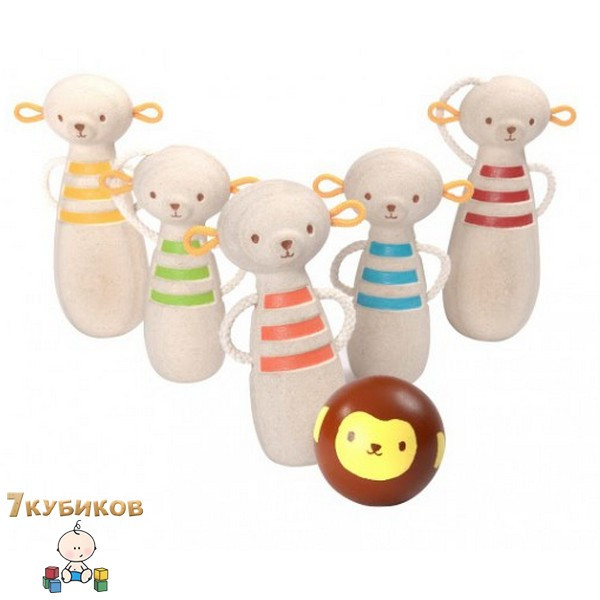 Гра "Весiльки боулінг" Plan Toys