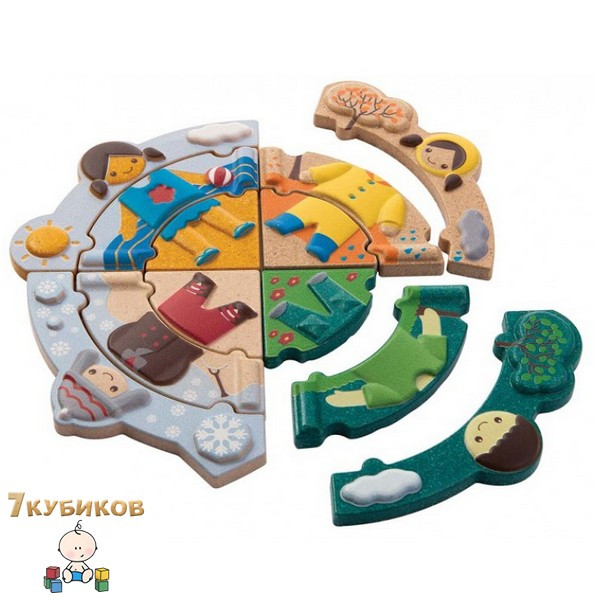 Пазл навчальний "Дивись за погодою" Plan Toys