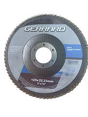 Круг пелюстковий Gerrard конічний 125 22,2 Т29 Р36
