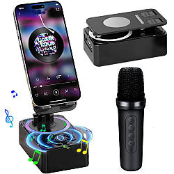 Підставка для телефону з колонкою і мікрофоном K18 / Тримач для телефону / Настільна підставка під телефон