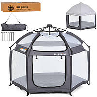 Манеж намет дитячий ігровий MR 1515 Grey графітовий "tovarka"