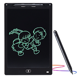 LCD планшет для малювання 12" зі стілусом, Writing Tablet, Чорний / Графічний планшет для малювання