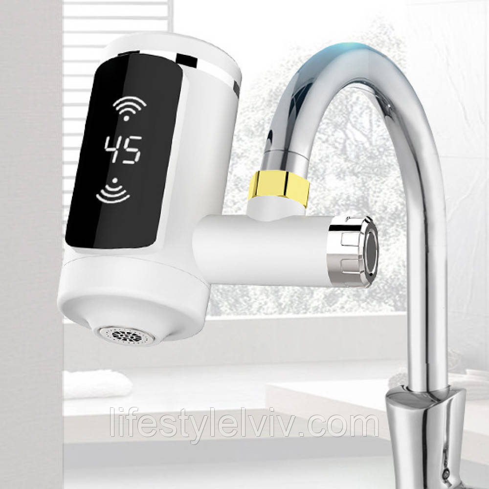 Проточний водонагрівач 3000Вт, Water Heater / Електричний водонагрівач на кран / Нагрівач води, фото 1