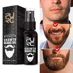 Олія для росту бороди 30мл, PURE / Засіб для росту бороди / Препарат для рост бороди / Спрей для бороди