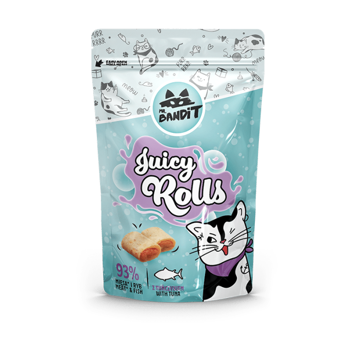 Соковиті роли з тунцем для котів Mr. Bandit, 40 г