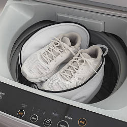 Мішок для прання взуття в пральній машині 33х22см / Сітка для прання кросівок / Сумка для прання взуття