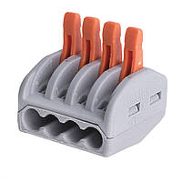 Клема швидкого монтажу багаторазова PCT-214