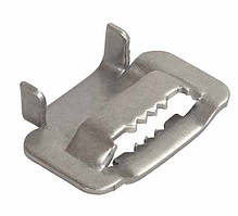 Скрепа алюмінієва для бандажа стрічки бугель GISELT, для кріплення гаків кронштейнів G-SS201 Бугель