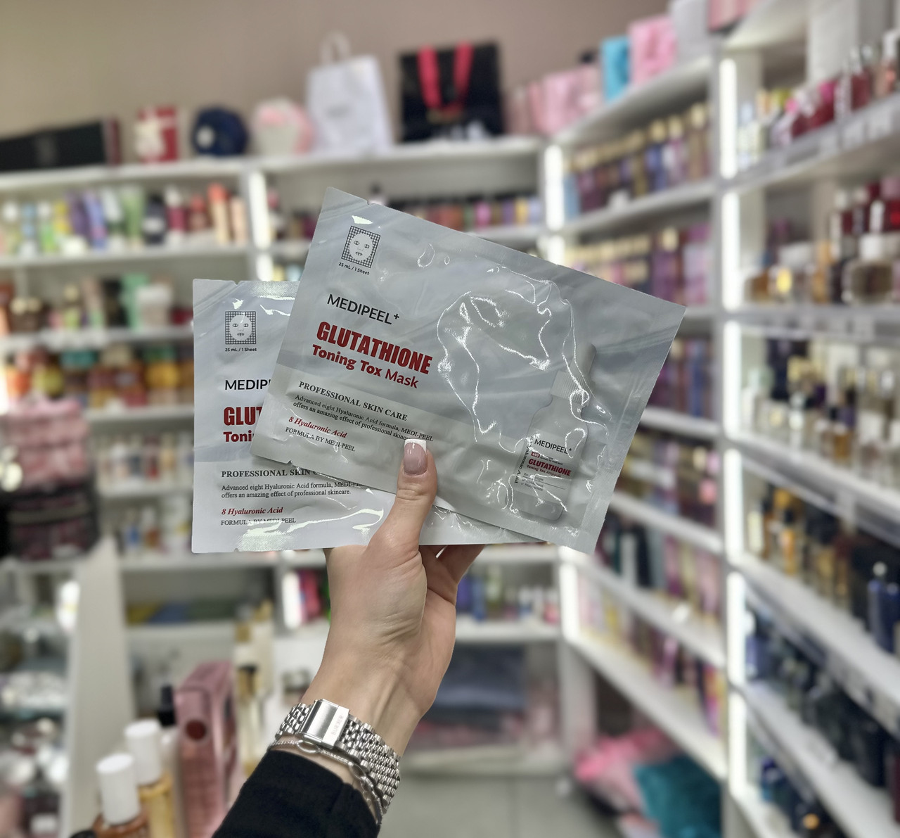 Відбілююча тонізуюча маска для обличчя Medi-Peel Glutathione Toning Tox Mask 25мл