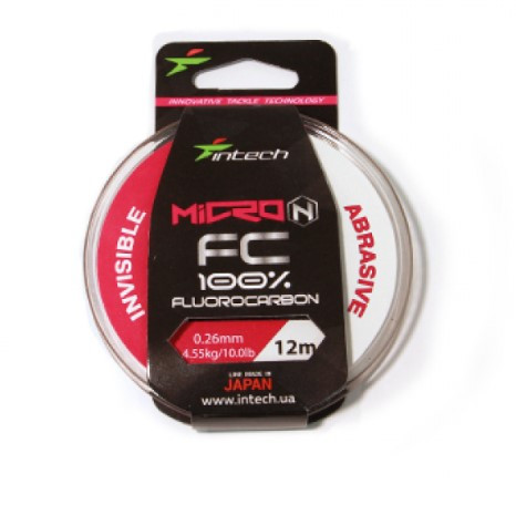 Флюорокарбон Intech Micron FC 12м 0.26mm (4.55kg/10.0lb) Японія, фото 1