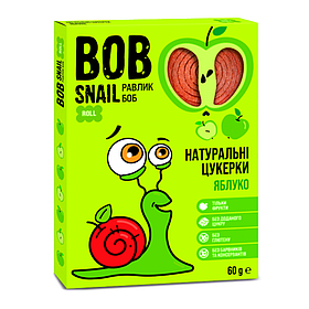 Цукерки фруктові натуральні Яблуко Bob Snail 60г