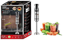Блендер занурювальний ручний 1500Вт, з мірною склянкою для смузі, супів та дитячого харчування Zepline ZP-201