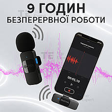 Професійний бездротовий петличний мікрофон Boya BY-V10 Type-C петличка для телефону, фото 5