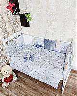 Дитячий постільний набір в ліжечко, постільний набір для новонароджених