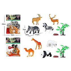 303-131 Набір тварин, дикі, 2 різновиди мікс, 4 шт.