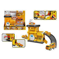 660 S-37 Паркінг, машинка, вертоліт, дорожні знаки, 20х7х30см