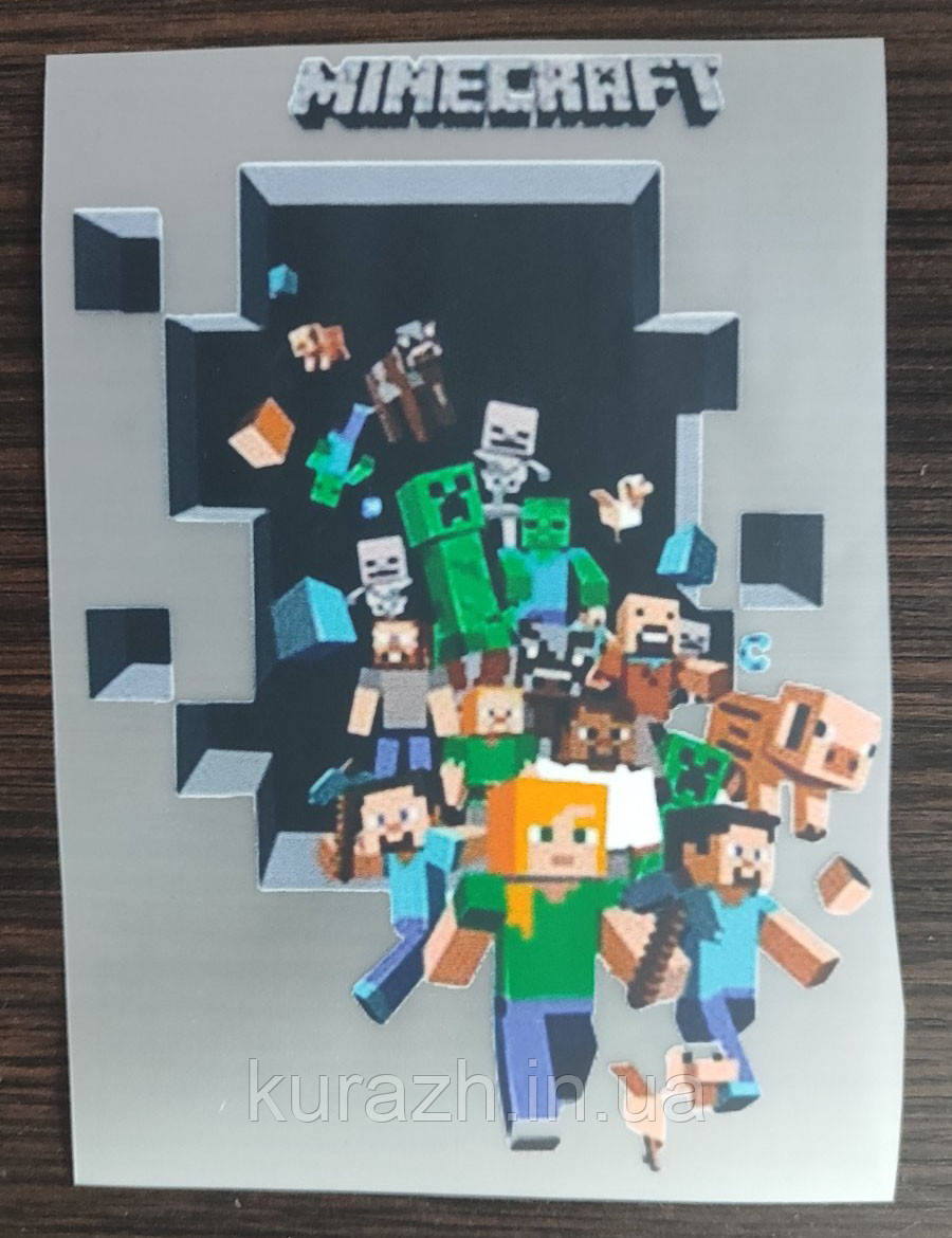 Термонаклейка на одяг "MINECRAFT"