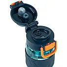 Пляшечка для води Kite K25-1234-3, 800 мл, блакитно-помаранчева, фото 3