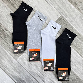Шкарпетки чоловічі демісезонні бавовна короткі Nike Tennis, розмір 41-45, асорті, 05023