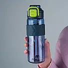 Пляшечка для води Kite K25-1234-2, 800 мл, синьо-зелена, фото 5