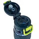 Пляшечка для води Kite K25-1234-2, 800 мл, синьо-зелена, фото 3