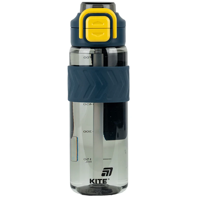 Пляшечка для води Kite K25-1234-1, 800 мл, сіро-жовта, фото 1
