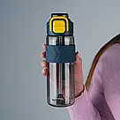 Пляшечка для води Kite K25-1234-1, 800 мл, сіро-жовта, фото 5