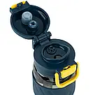 Пляшечка для води Kite K25-1234-1, 800 мл, сіро-жовта, фото 3