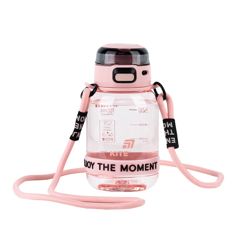 Пляшечка для води Kite K25-1218-3, 700 мл, рожево-сіра, фото 1
