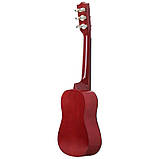 Дерев’яна дитяча гітара на 6 струн + медіатор (струни регулюються) Розмір 52 см, фото 5