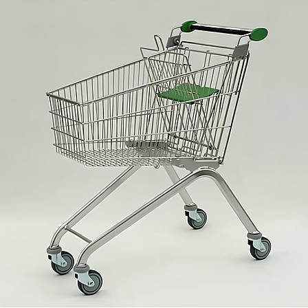 Б/В Візок купівельний EL100 WANZL зручний торговий візок для магазинів і супермаркетів, фото 1