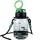 Пляшечка для води Kite K25-1218-2, 700 мл, чорно-зелена, фото 2