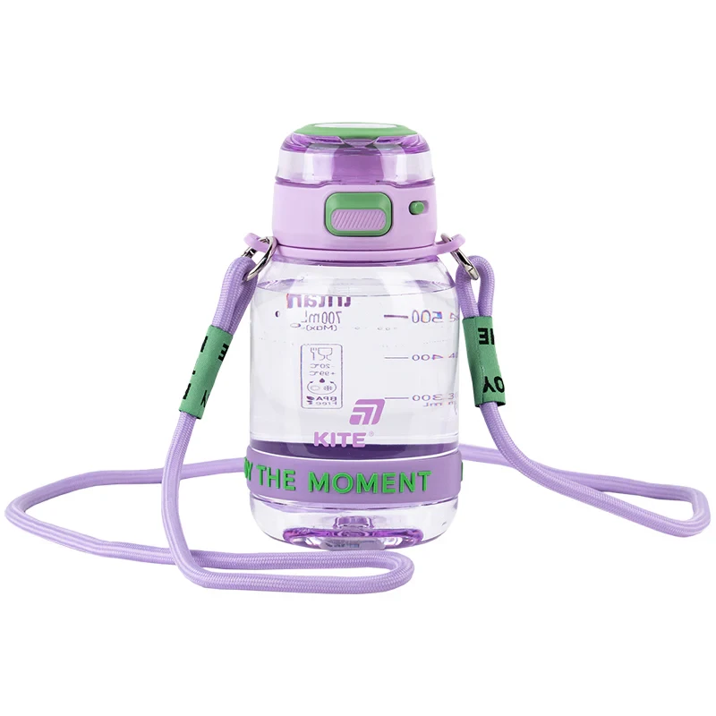 Пляшечка для води Kite K25-1218-1, 700 мл, лілово-зелена, фото 1