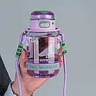 Пляшечка для води Kite K25-1218-1, 700 мл, лілово-зелена, фото 5