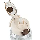 Пляшечка для води Kite K25-1217-1, 700 мл, біло-коричнева, фото 4