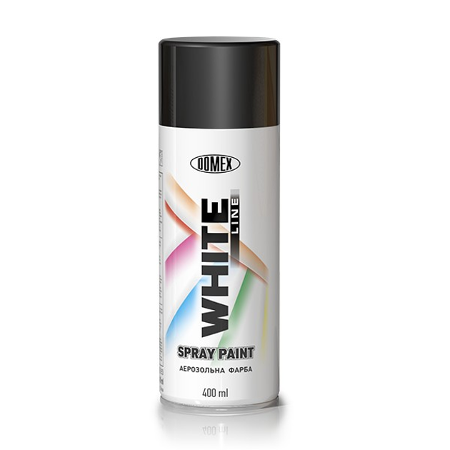 Аерозольний балон  (WL9005m) Domex White Line 400мл Чорний матовий, фото 1