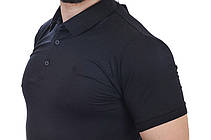 Футболка-поло чоловіча Le Gutti 25-1546-17 темно-синя, фото 5