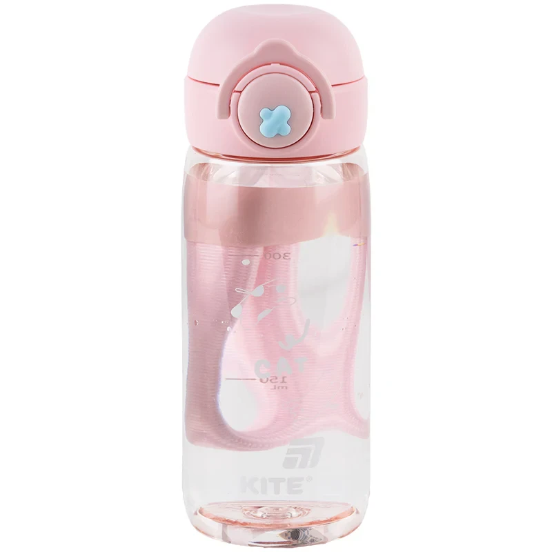 Пляшечка для води Kite K25-1236-3, 480 мл, рожева, фото 1