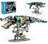 Конструктор Crocodile Machinery Кіборг Крокодил механічний двохсторонній 13056, фото 3