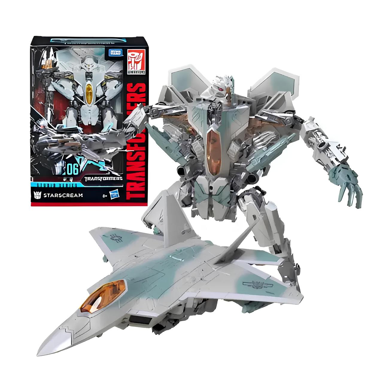 Трансформер Вояжер Старскрім. Hasbro Transformers Voyager Starscream. Екшн-фігурка трансформер-літак 18см