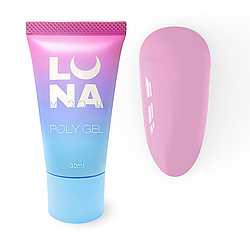 Полігель Luna Poly Gel No08, 30 мл (рожевий темний)