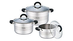 Набір каструль BR-4002 6 предметів BOLLIRE